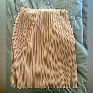 ZARA Midi Skirt in Tan Size M